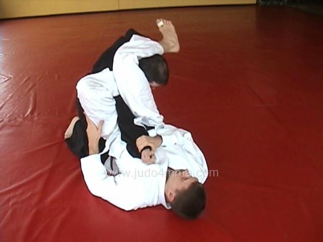 Click for a video showing a traditional Judo technique called Kakato Jime - Heel Choke, shown with two different entries